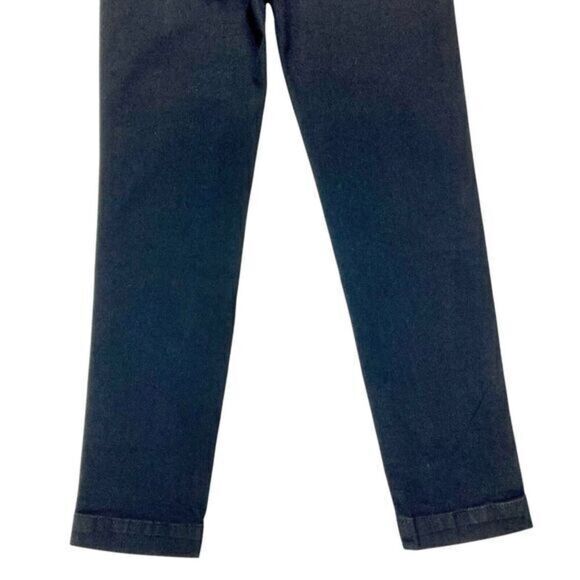 Franne Golde Slim Stretch Jeans Womens S Black Pullon Elastic Waist Preppy New - Picture 6 of 12